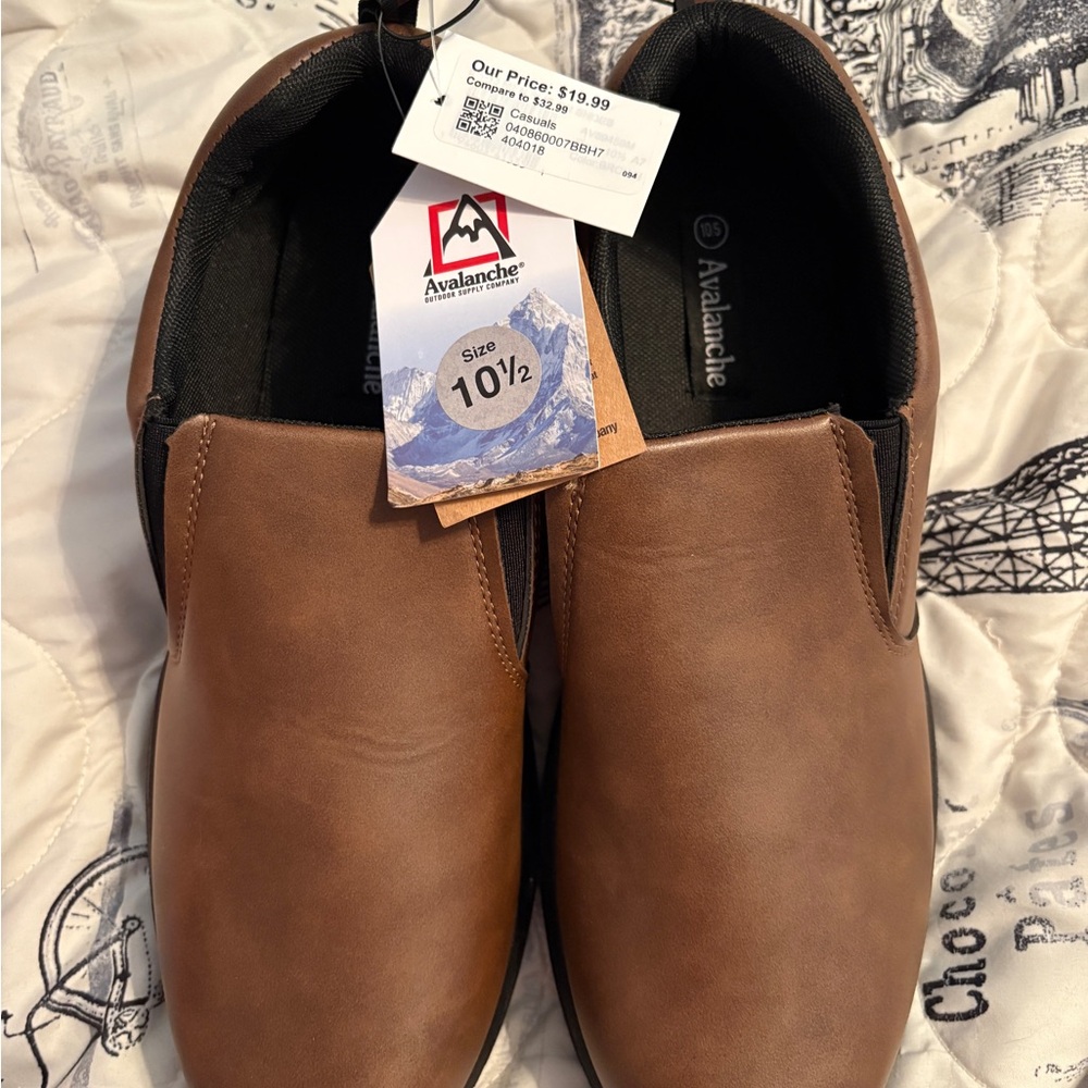 Avalanche Men's Brown Slip-On Shoes